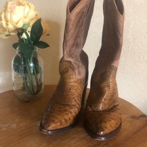 Womens Dan Post Brown Cowboy Boots